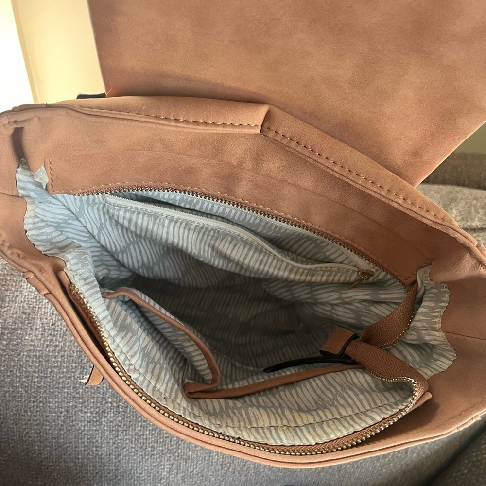 Anne Klein Brown Suede Mini Backpack - image 3